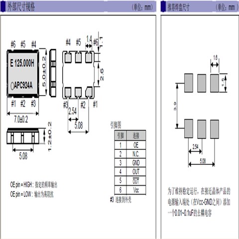 EPSON晶振,EG-2101CA晶振,聲表面濾波器,EG-2101CA 62.500M-DCHL3