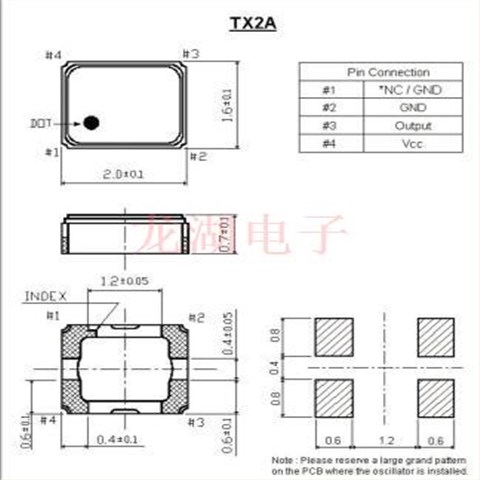 ITTI進(jìn)口晶振,TX2A藍(lán)牙有源振蕩器,TX2A2.5-3080-26.000晶振