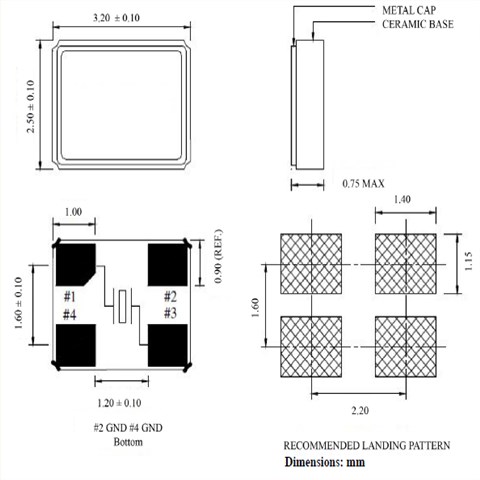 Abracon艾博康晶振ABM8W,ABM8W-20.0000MHZ-4-B1U-T3無源晶振