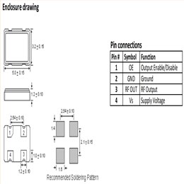 AXTAL時鐘振蕩器,AXE5032P-50-25-0C-133.000MHz,5032mm,AXE5032P系列,HCMOS